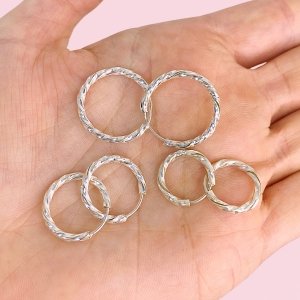 ARO CUBANO TORNEADO X3 PLATA 925